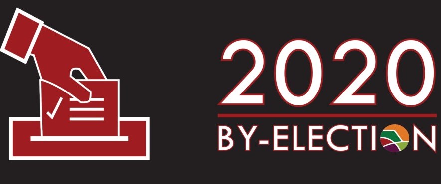 by-election 2020 logo red black and white