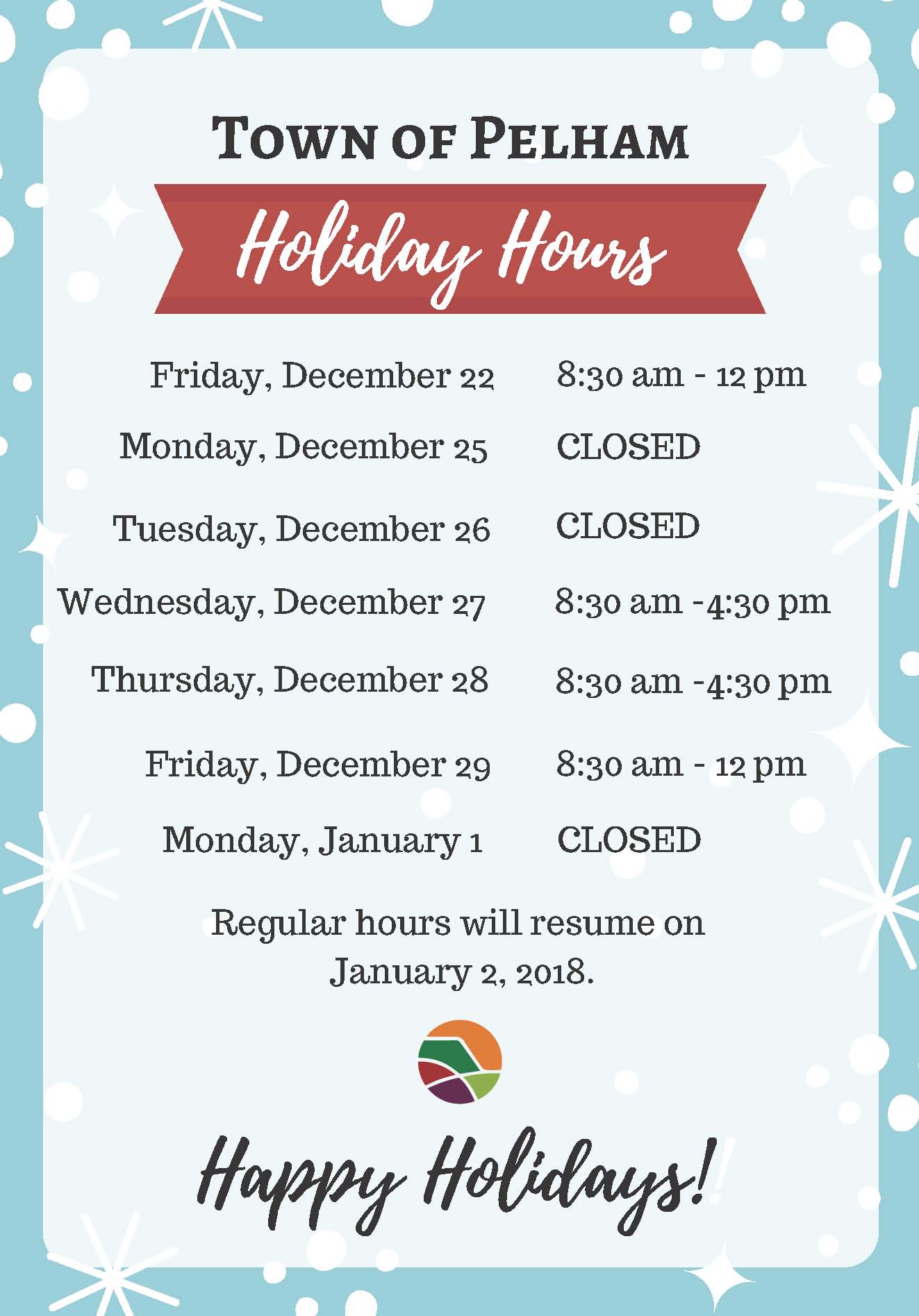 Holiday Hour Sign