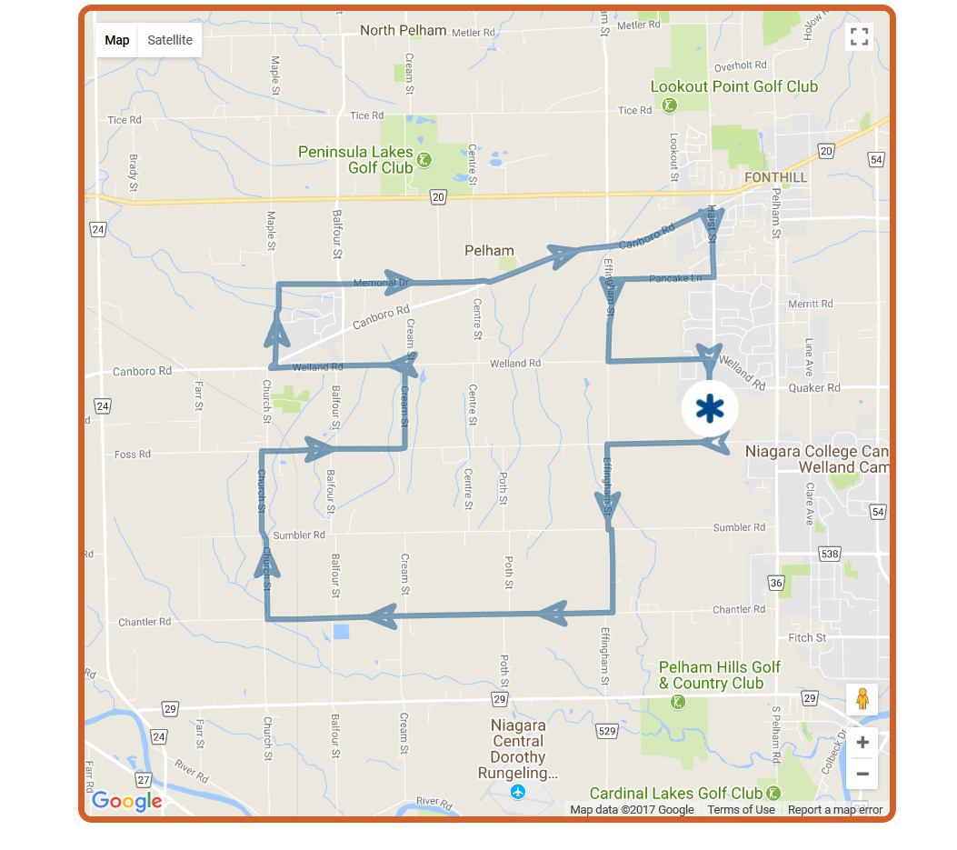 Screenshot-2017-9-28 Ride for Refuge 2017 - Niagara Region 25km Map